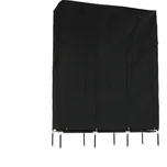 Šatní organizér, látka / kov, černý, Taron