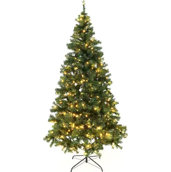 Vánoční stromek Vánoční stromek se světýlky, zelená, 220 cm, LED450, CHRISTMAS TYP 5