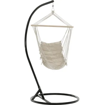 Závěsné křeslo Závěsné houpací křeslo, bílá, PLATO NEW