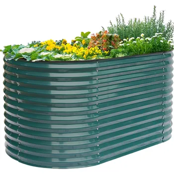 Kuchyňská linka Vyvýšený záhon, zelená, ocel, SADAN TYP 1