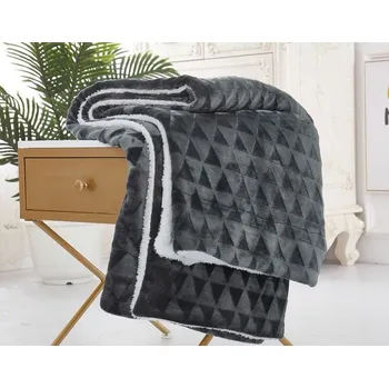 deka Deka beránek 150x200 cm - Tmavě šedá