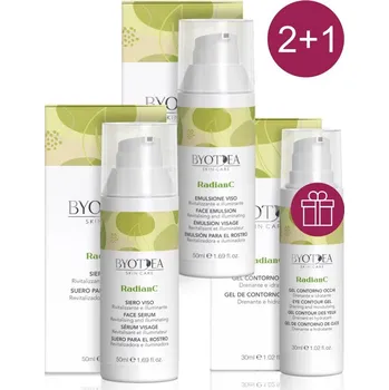 Pleťový krém Akce 2+1 Byotea RADIANC sérum 50ml, krém 50ml +ZDARMA gel oční okolí 30ml