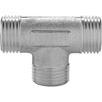 Fitinka Eurotis T-kus UNI s vnějšími závity pro vodu, topení, solar a plyn 1/2" x 1/2" x 3/4", 43503