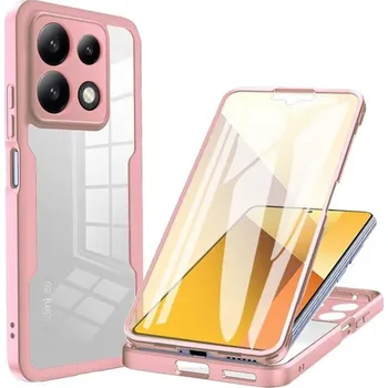 Pouzdro na mobilní telefon Techsuit ColorVerse 360 Series sklo Xiaomi Poco X6 Pro Pink