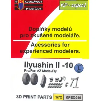 Plastikový model Kovozávody 1/72 Ilyushin IL-10 3D parts (FLY/AZ)