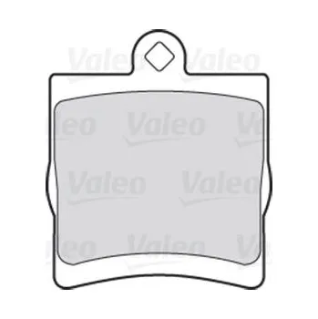 Brzdová destička Sada brzdových destiček, kotoučová brzda VALEO 301444