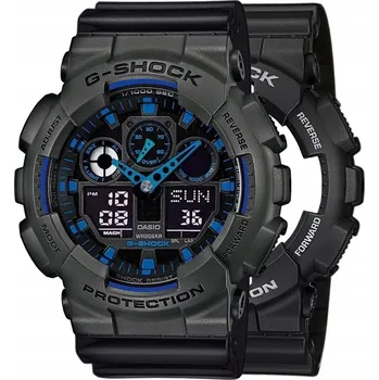 Hodinky Sportovní odolný proti otřesům hodinky Casio G-SHOCK GA-100-1A2 WR 200M