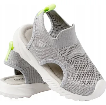 Chlapecká obuv Šedé sandály tenisky lehké chlapecké síťované kožená stélka 29