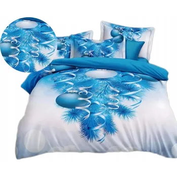 Povlečení SADA POVLEČENÍ 160x200 + 2 x 70x80 SOB VÁNOČNÍ GIRLANDA