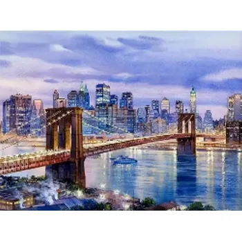 Obraz Diamantová Mozaika Brooklynský Most New York 30x40 cm Kreativní Diamanty