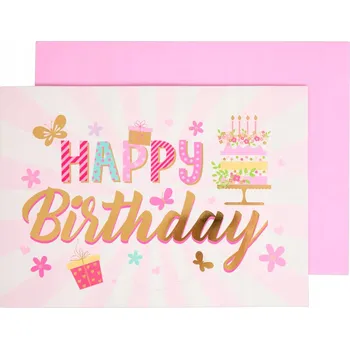 Obálka Přání + Obálka Skládací Příležitostní 3D XXL 21x29 cm Formát A4