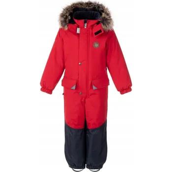 dívčí zimní kombinéza Kombinéza pro holky i kluky KERT červená Lenne, vel. 122