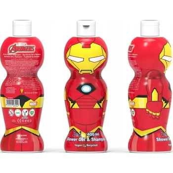 Koupelová kosmetika Sprchový gel a šampon EP Line Iron Man Avengers 1D ( sprchový gel a šampon ) 400 ml