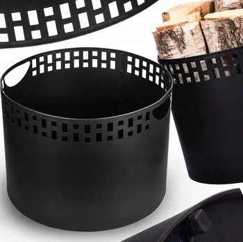 Kovový koš na dřevo Kapaga