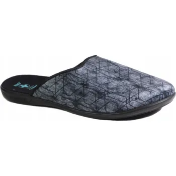 Pánské pantofle Pantofle papuče nazouváky pánské plné šedé Adanex 28844 vel 41