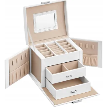 Šperkovnice Šperkovnice na bižuterii Songmics JBC154W01 17,5x12x13,5 cm bílá