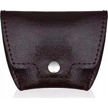 Peněženka Solier peněženka na mince z pravé lícové kůže červená - muž