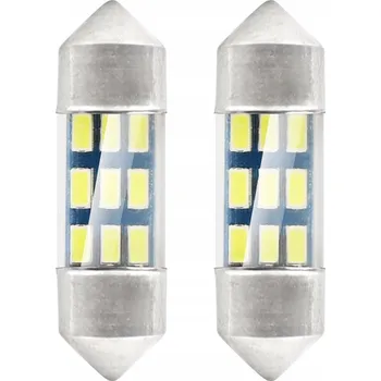 Autožárovka LED žárovky STANDARD 3014 9SMD Festoon C5W C10W C3W 31mm Bílá 12V AMIO-01089
