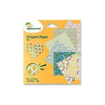 Barevný papír Sada papírů Avenue Mandarine Origami Gold - 36 listů,rychlé dodání