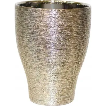 Květináč Obal Na Květináč 18 x 120 cm keramika stříbrný