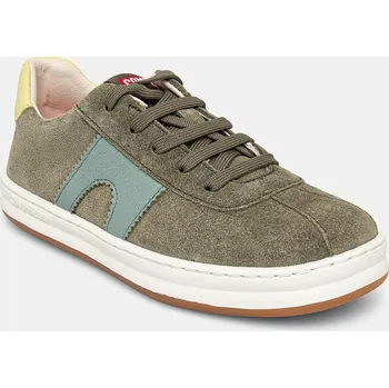 Dětská móda Dětské kožené sneakers boty Camper Runner Four Kids K800552.28.34 zelená 78X, EUR 33