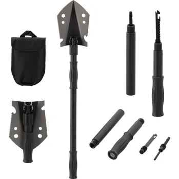 Lopata Multifunkční skládací lopata, 9v1, černá, TURAN TYP 1