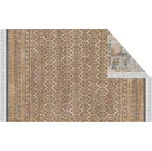 Oboustranný koberec, vzor / hnědá, 160x230, MADALA