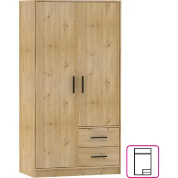 Ložnicová sestava Skříň, dvoudveřová, dub artisan, BENA 5