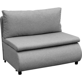 Křeslo Rozkládací křeslo s úložným prostorem, šedá, FLIK