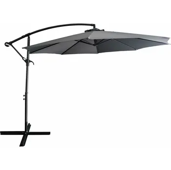 Stínicí technika Zahradní slunečník, šedá, 3 m, SAMIO NEW