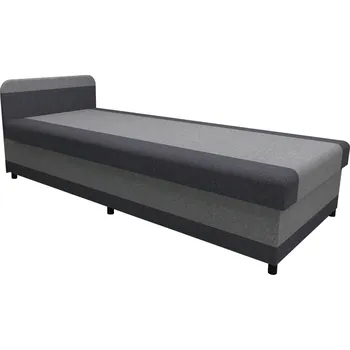 Postel Válenda s molitánovou matrací, světle šedá/šedá, LEA