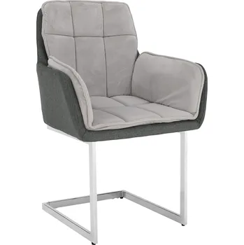 Jídelní židle Jídelní židle, šedá Velvet látka / látka, CHIMENA