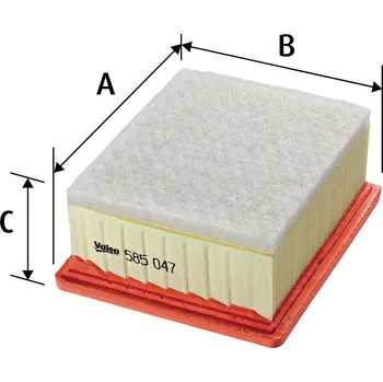 Filtr do auta Vzduchový filtr VALEO 585047