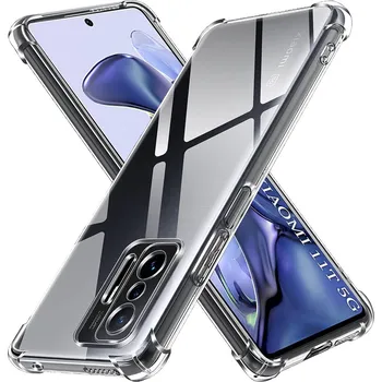 Pouzdro na mobilní telefon Techsuit Nárazuvzdorný Průhledný Silikon Xiaomi 11T 11T Pro