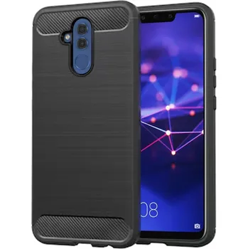 Pouzdro na mobilní telefon Techsuit Karbon Silikon Huawei Mate 20 lite Černá