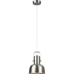 Visící lampa v retro stylu, kov, matný nikl, AVIER TYP 3