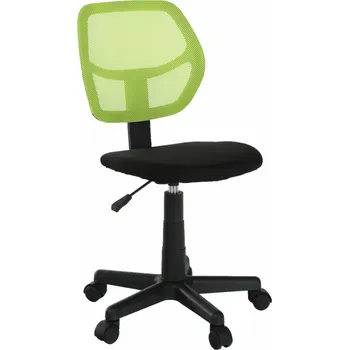 Jídelní židle Otočná židle, zelená / černá, MESH