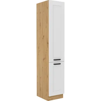Kuchyňská linka Vysoká skříňka, bílá/dub artisan, LULA 40 DK-210 2F