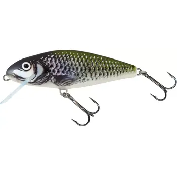 Umělá nástraha SALMO - Wobler Perch Deep Runner 8 cm Holo Bleak