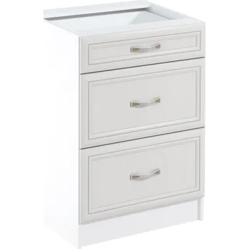 Kuchyňská linka Spodní skříňka D60S3 s šuplíky, bíla/sosna Andersen, SICILIA