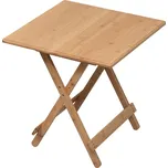 Stůl, přírodní bambus, 58x58 cm, DENICE