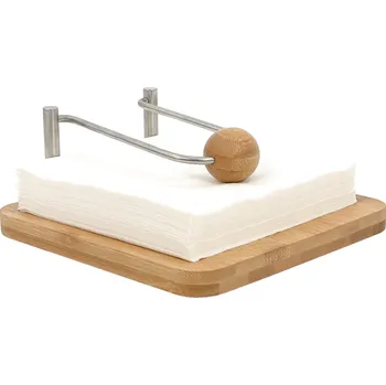 Stojan na ubrousky, hnědá/stříbrná, PAPINO