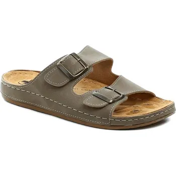 Pánská móda Medi Line 4124-020 camel pánské zdravotní pantofle EU 42 + DÁREK