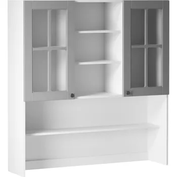 Kuchyňská linka Nástavec na spodní skříňky, bílá / šedá matná, LAYLA K120