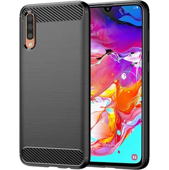 Pouzdro na mobilní telefon Techsuit Karbon Silikon Samsung Galaxy A70 A70s Černý