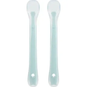 Příbor MARTONS First Spoons Silikonové měkké lžičky modré 2ks