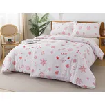 XPOSE® Francouzské bavlněné Renforcé povlečení VLOČKY 200x220 cm, 70x90 cm, Bavlna RENFORCÉ + Prodloužená možnost vrácení zboží do 50 dnů