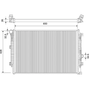 Chladič motoru Chladič, chlazení motoru VALEO 701667