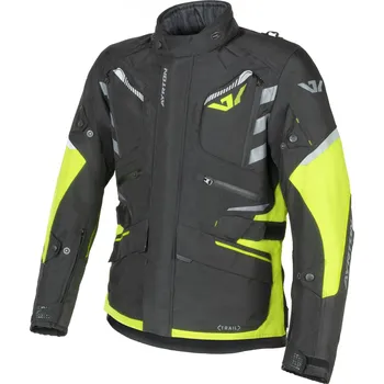 Moto bunda Bunda na motorku Ayrton Trail černo-fluo žluto-šedá 5XL