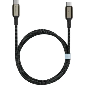 Datový kabel Proove DENSE METAL kabel USB-C/USB-C, 3A/60W, 480Mbps, 1m, nylon/slitina zinku